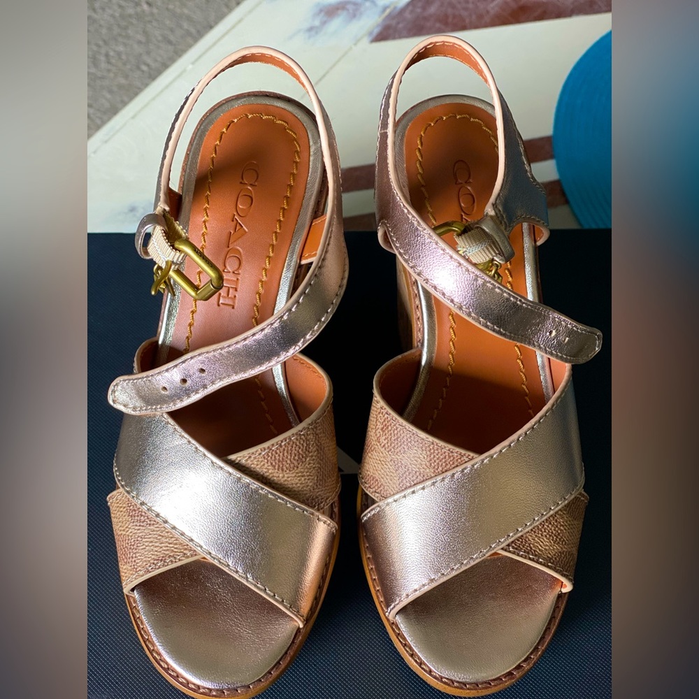 Coach Wedge Sandals 5B